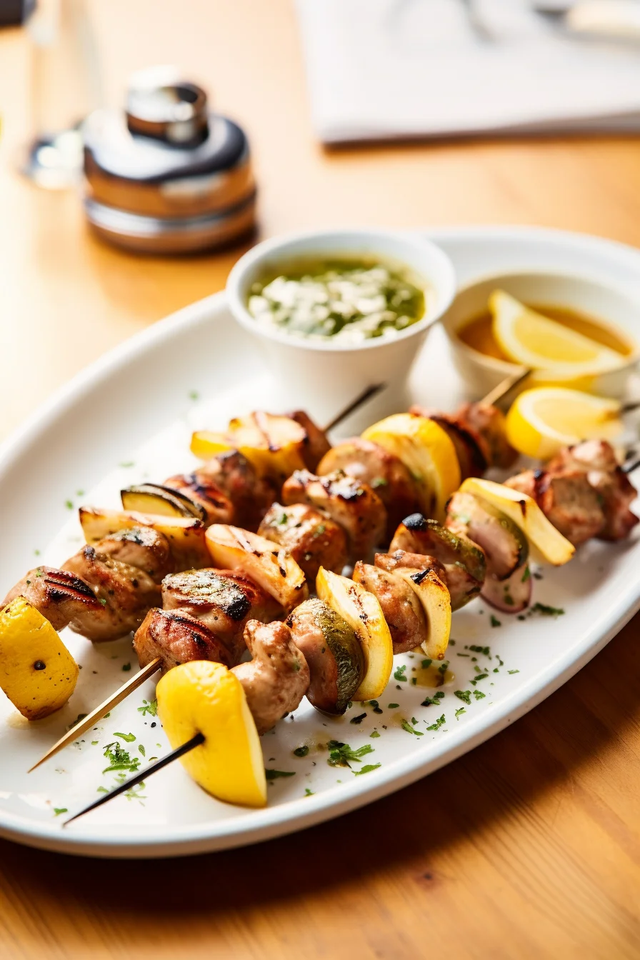 Ingredients for Greek Chicken Souvlaki