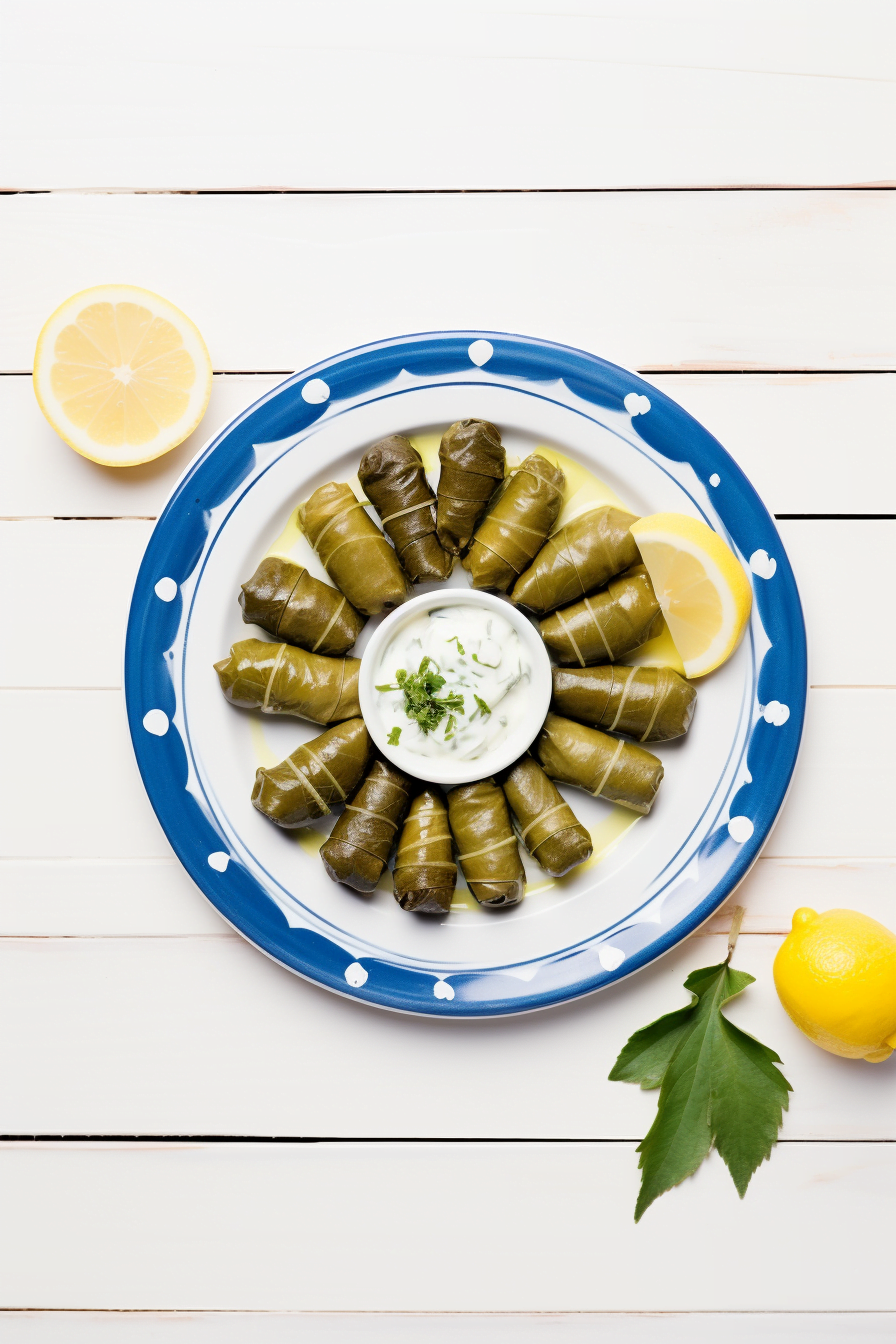 Preparing Greek Dolmades