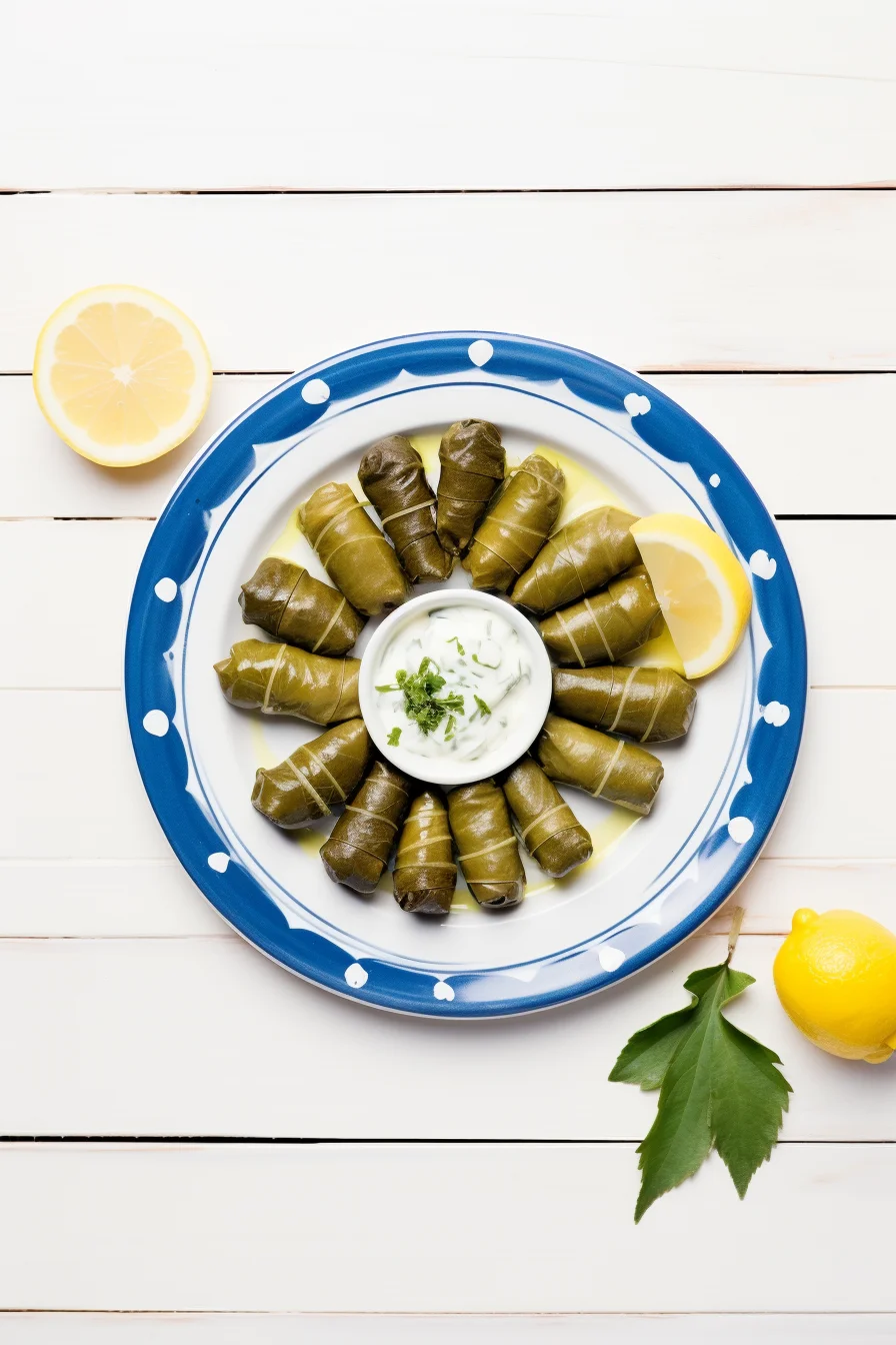 Preparing Greek Dolmades