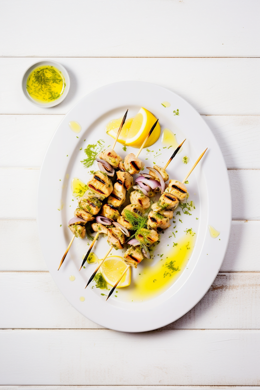 Greek Souvlaki with Lemon and Oregano Marinade