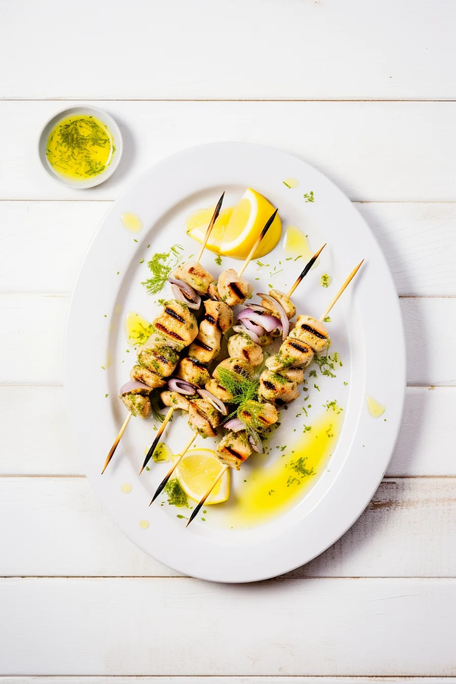 Greek Souvlaki with Lemon and Oregano Marinade