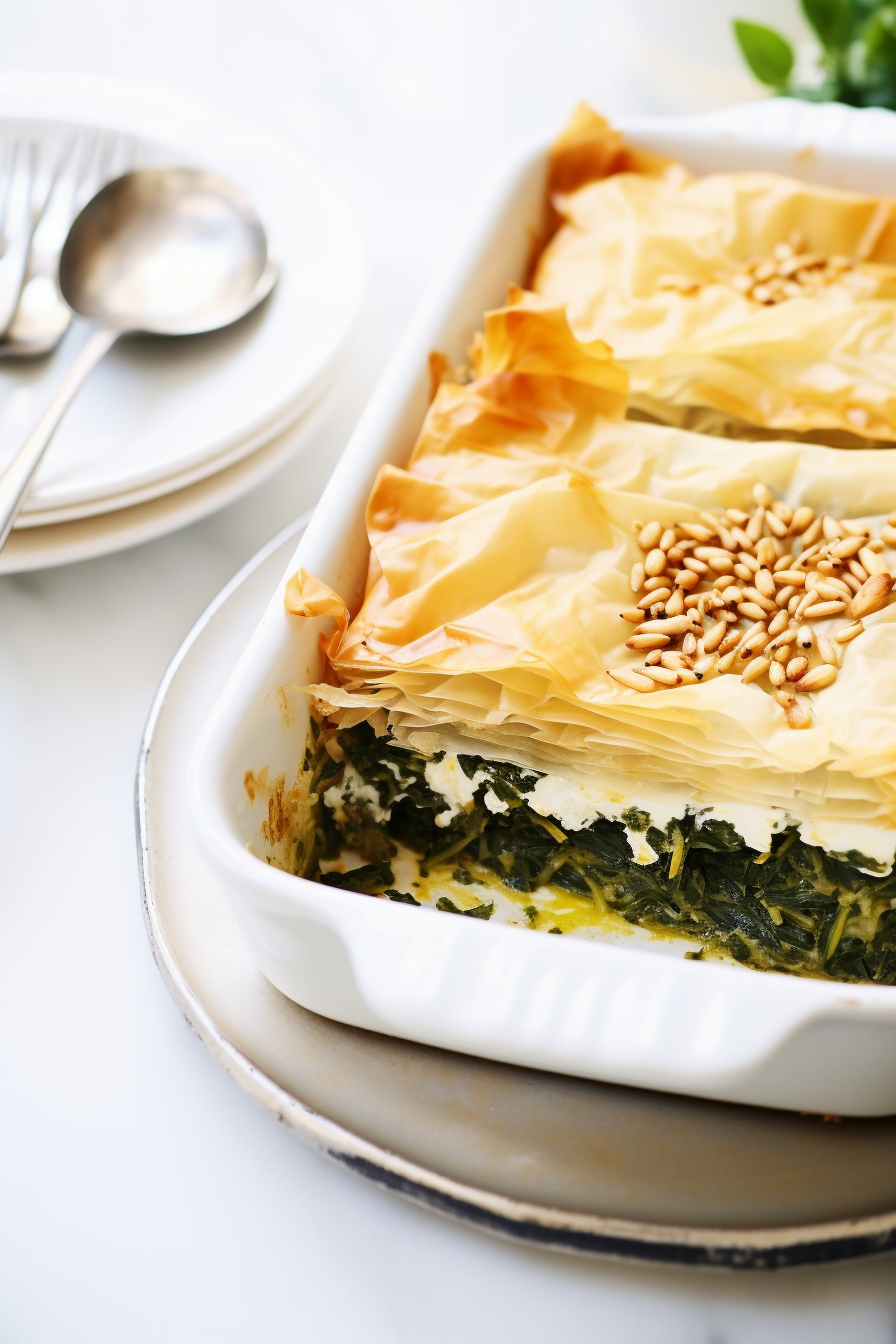 Greek Spanakopita with Spinach and Feta