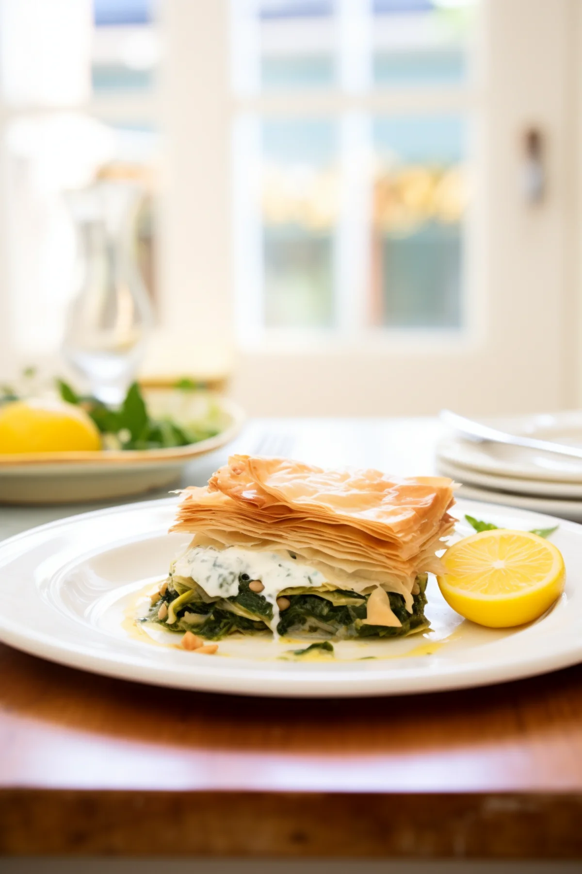 Greek Spanakopita with Wild Greens and Feta Mousse_001
