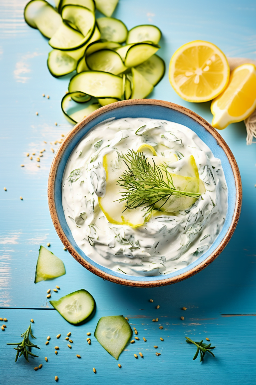 Ingredients for Greek Tzatziki