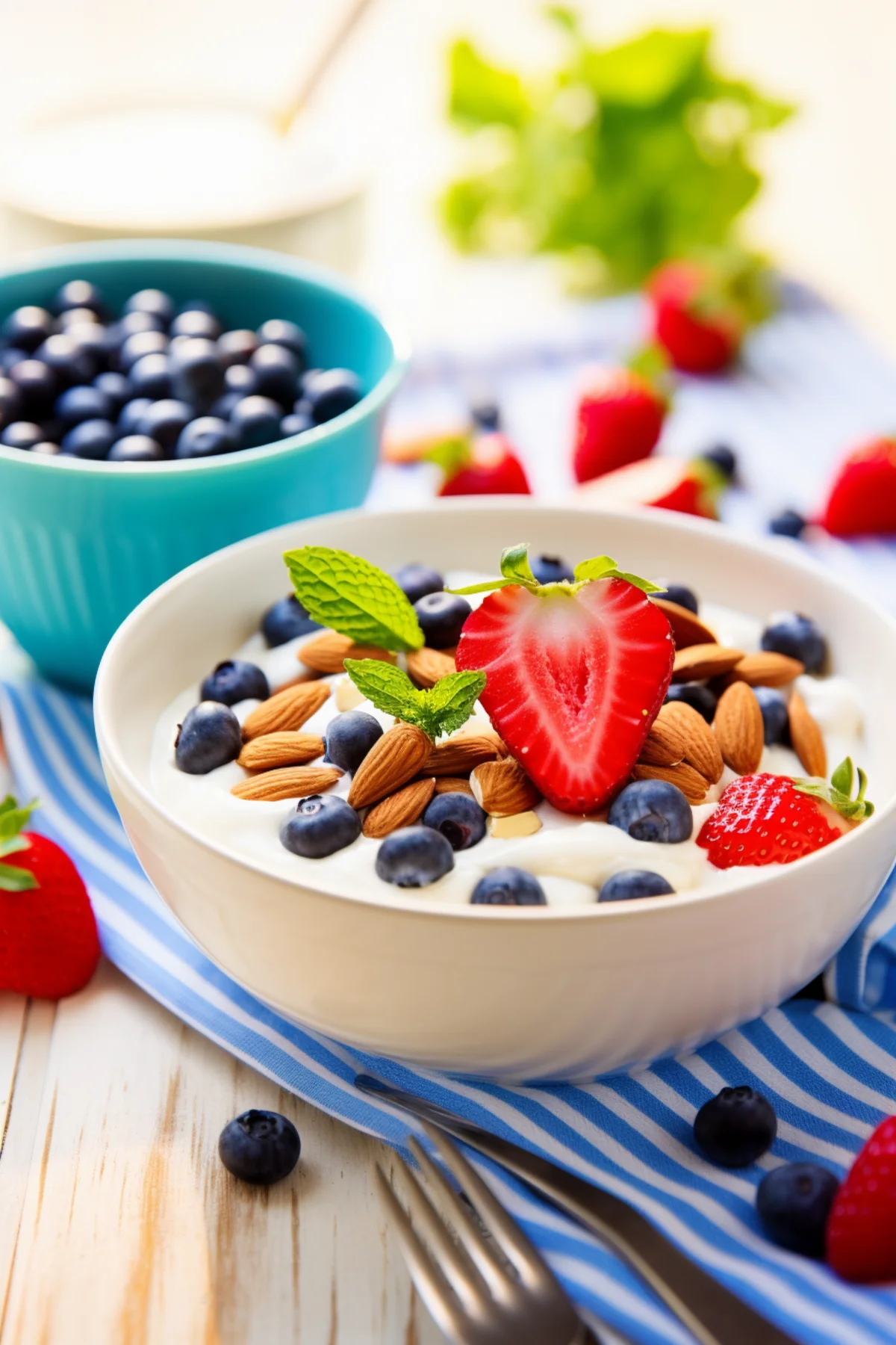 Greek Yogurt with Honey and Fresh Berries_001