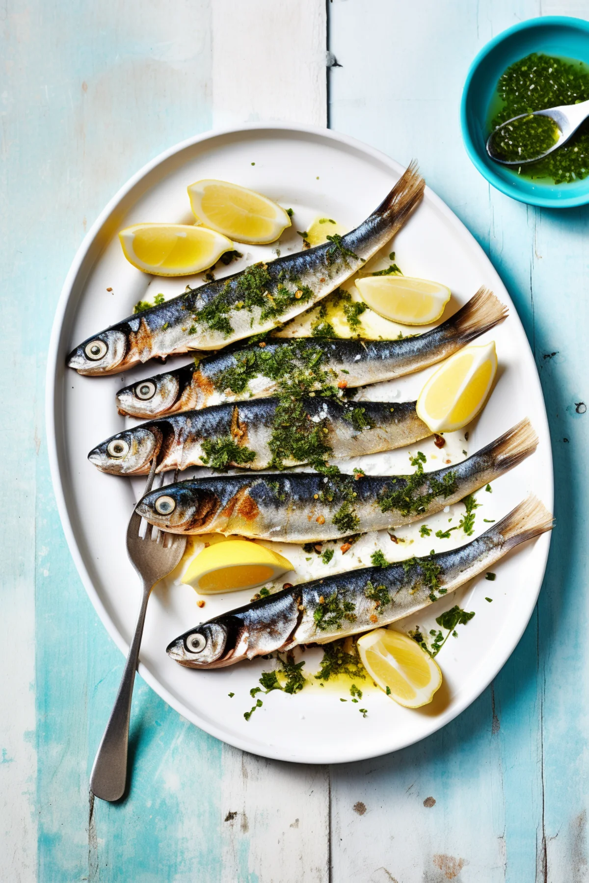 Grilled Sardines with Andalusian Green Sauce_001