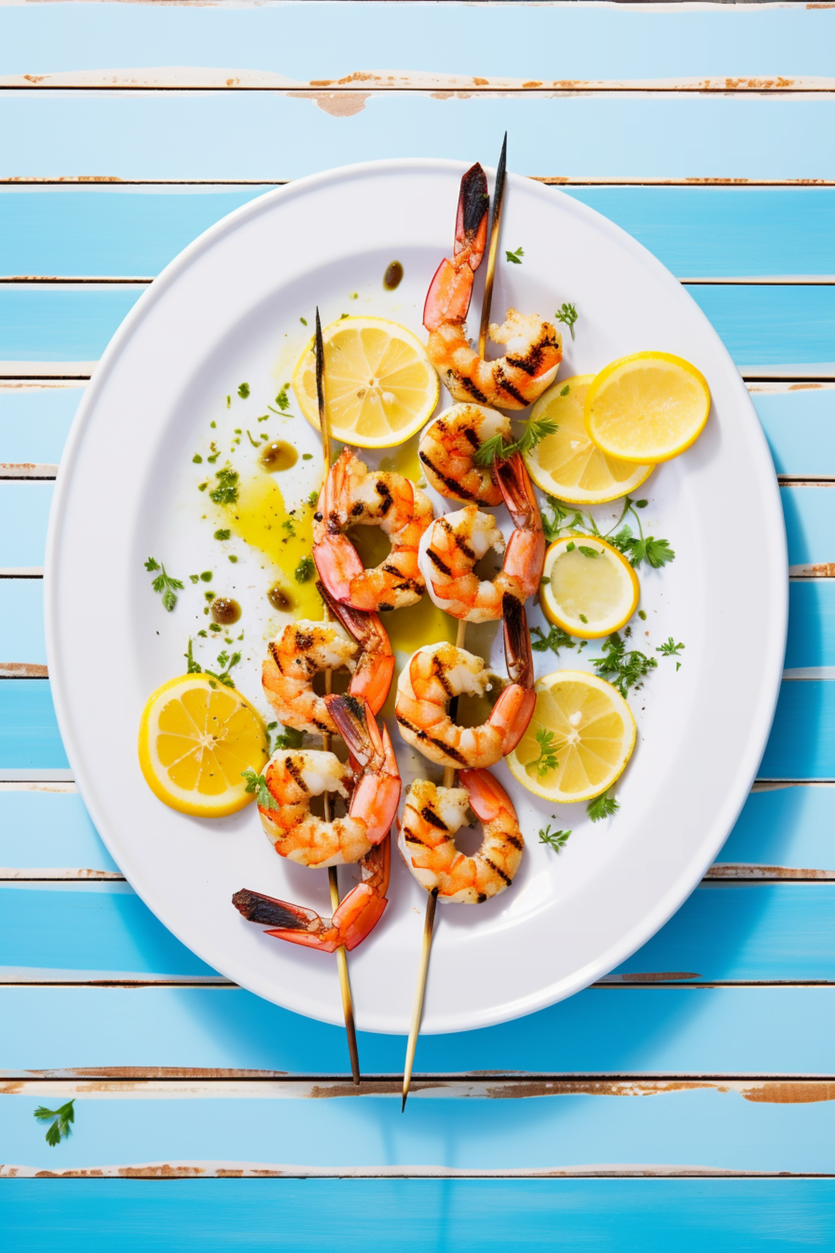 Grilled Shrimp with Garlic, Lemon, and Parsley_001