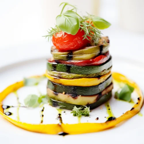 Grilled Vegetable Terrine with Basil Pesto_001