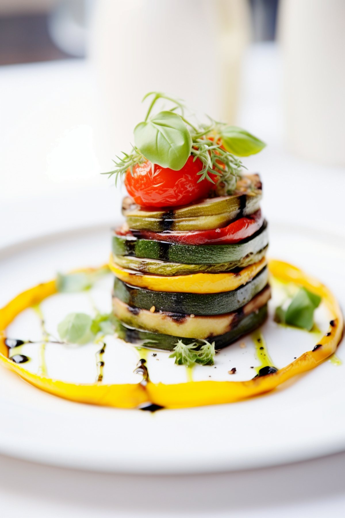 Grilled Vegetable Terrine with Basil Pesto_001