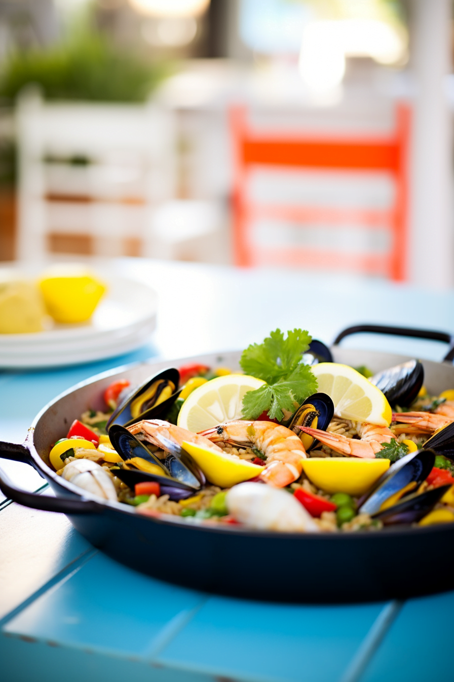 Preparing Ibizan Seafood Paella