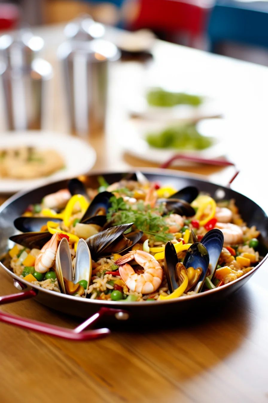 Ibizan Seafood Paella with Saffron and Lemon