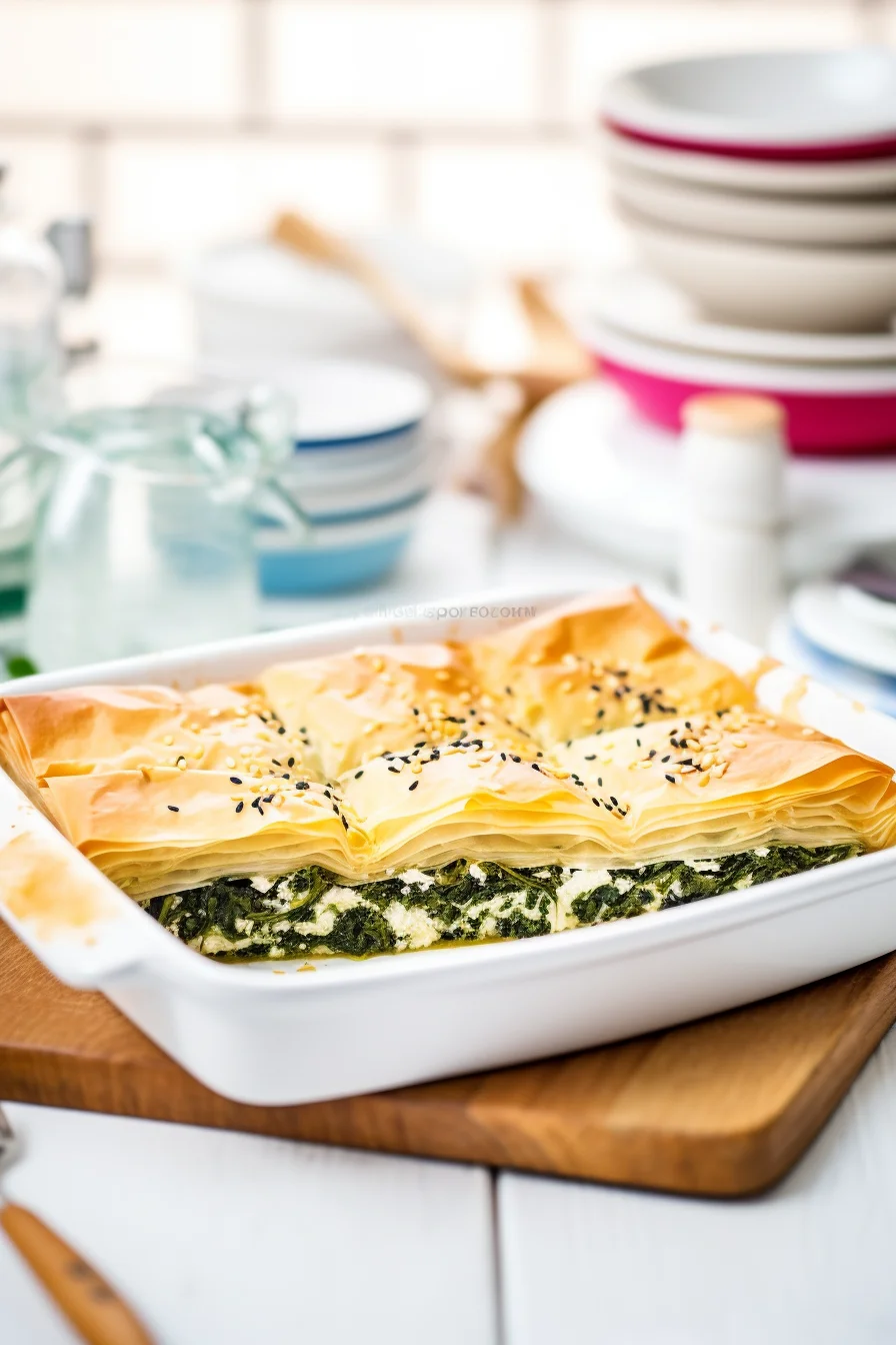 Preparing Ispanaklı Börek