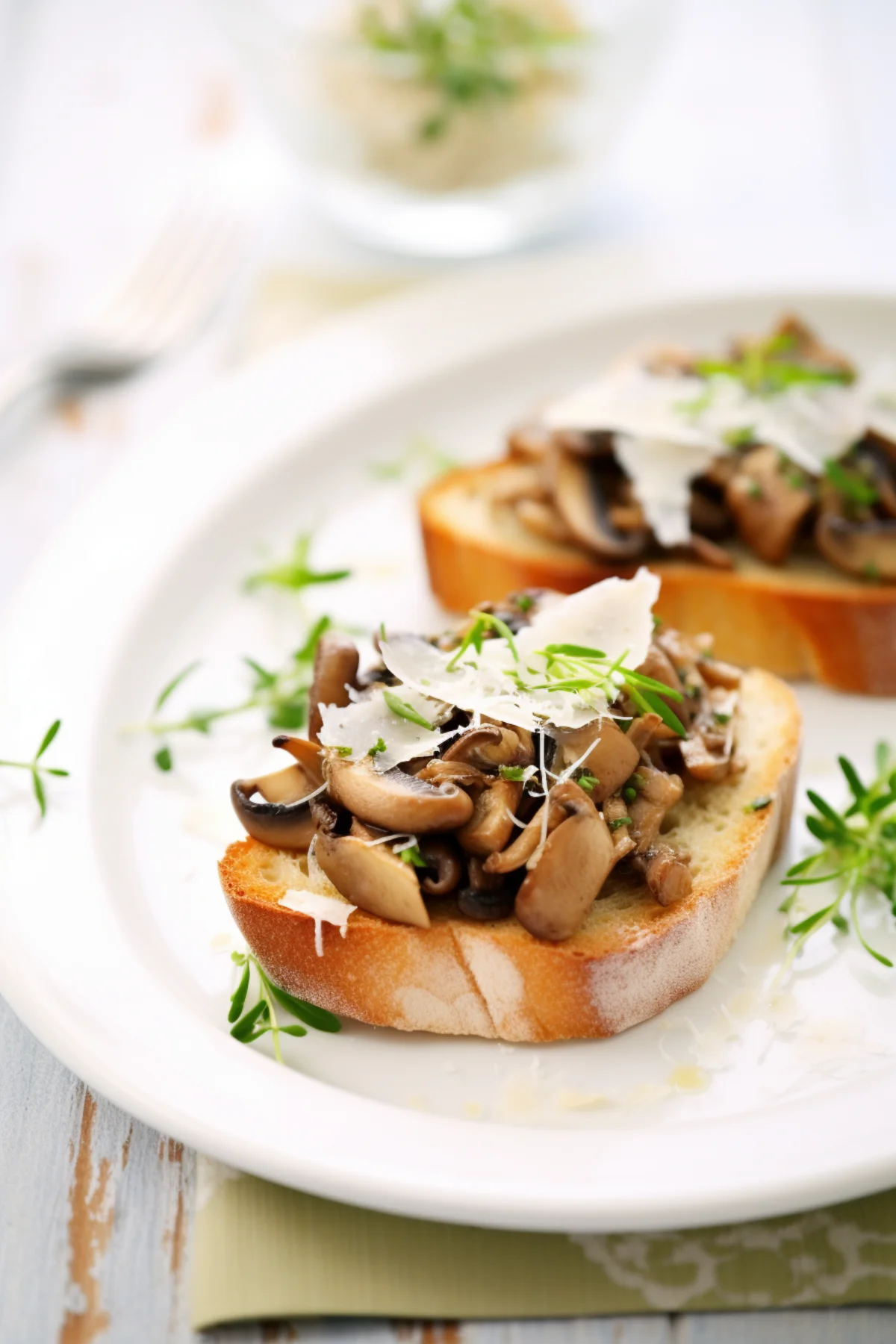 Italian Bruschetta with Wild Mushrooms and Truffle_001