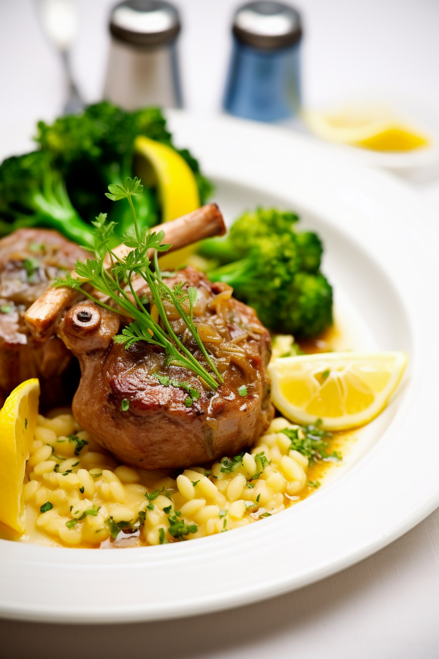 Italian Osso Buco with Gremolata and Saffron Risotto
