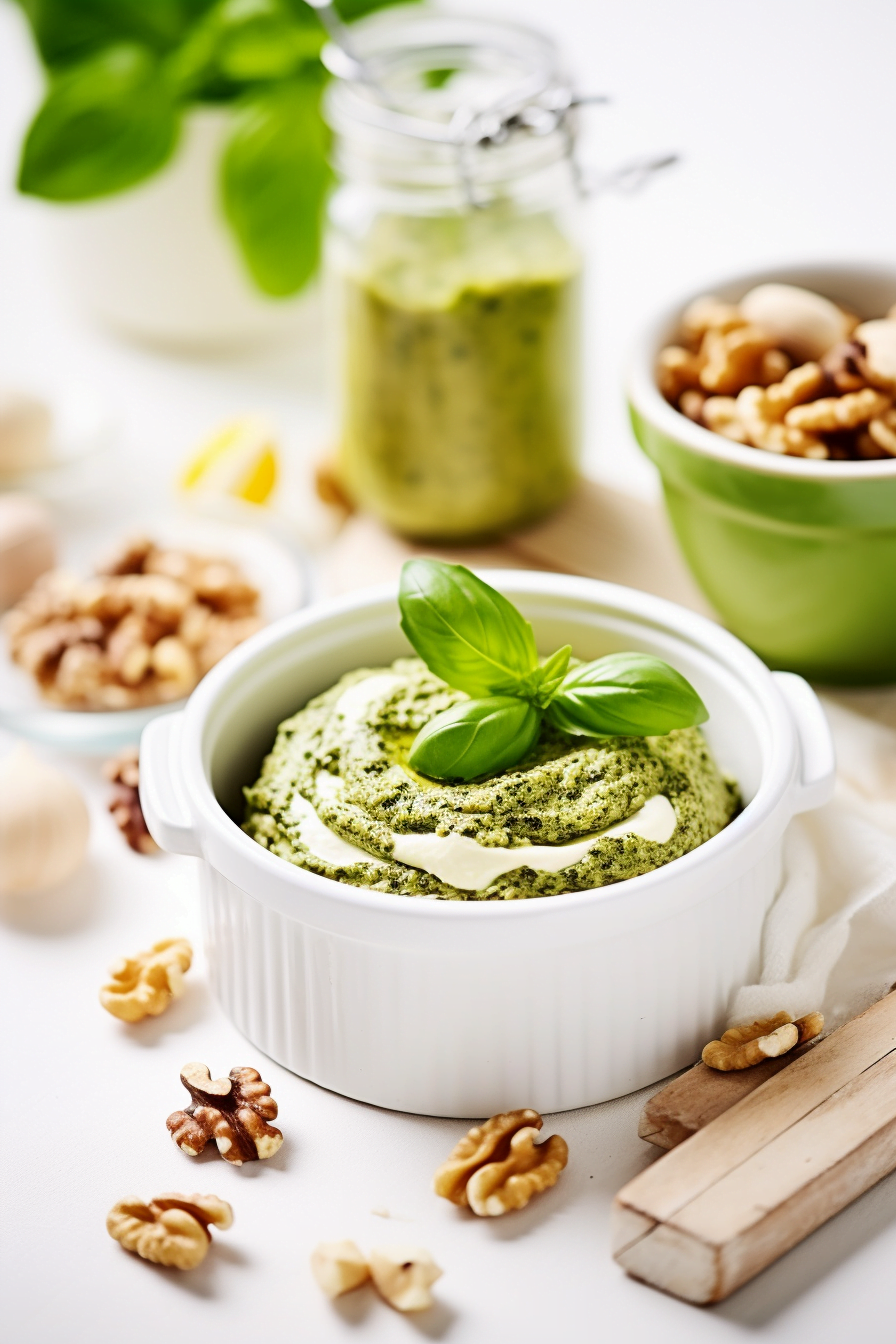 Italian Pesto Genovese with Walnut and Mint