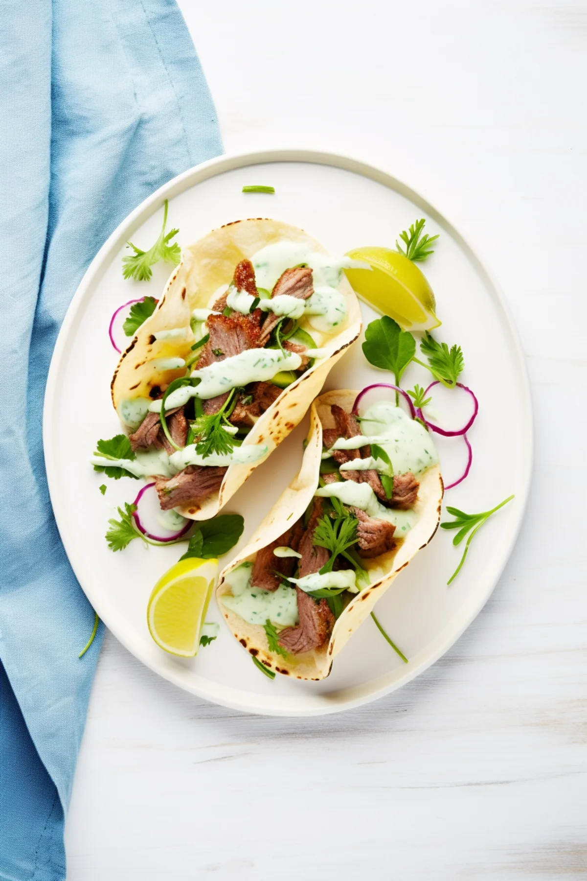 Lamb Gyro Tacos with Cucumber Salsa and Garlic Sauce_001