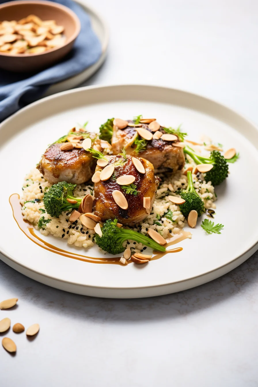 Lebanese Chicken and Rice with Cinnamon and Nuts (Riz a Djej)