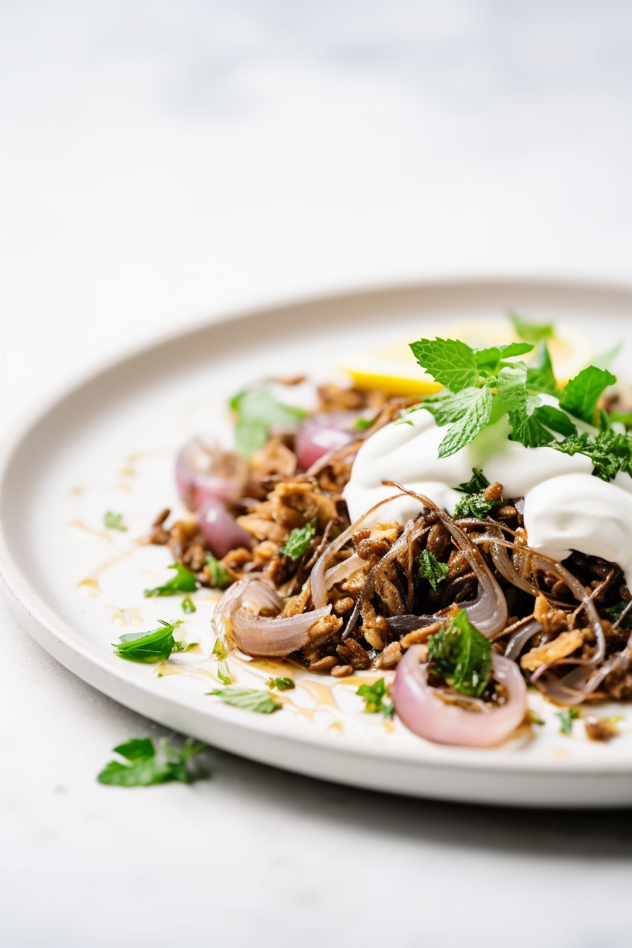 Ingredients for Lebanese Mujadara