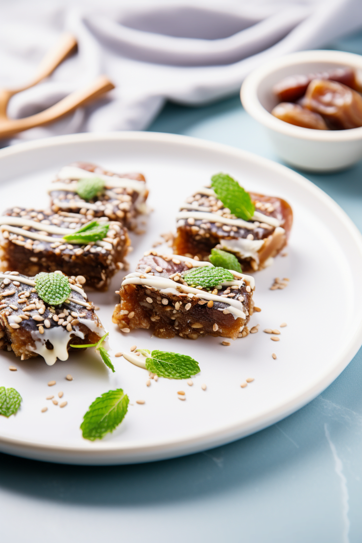 Lebanese Sesame and Date Bars (Barazek)_001