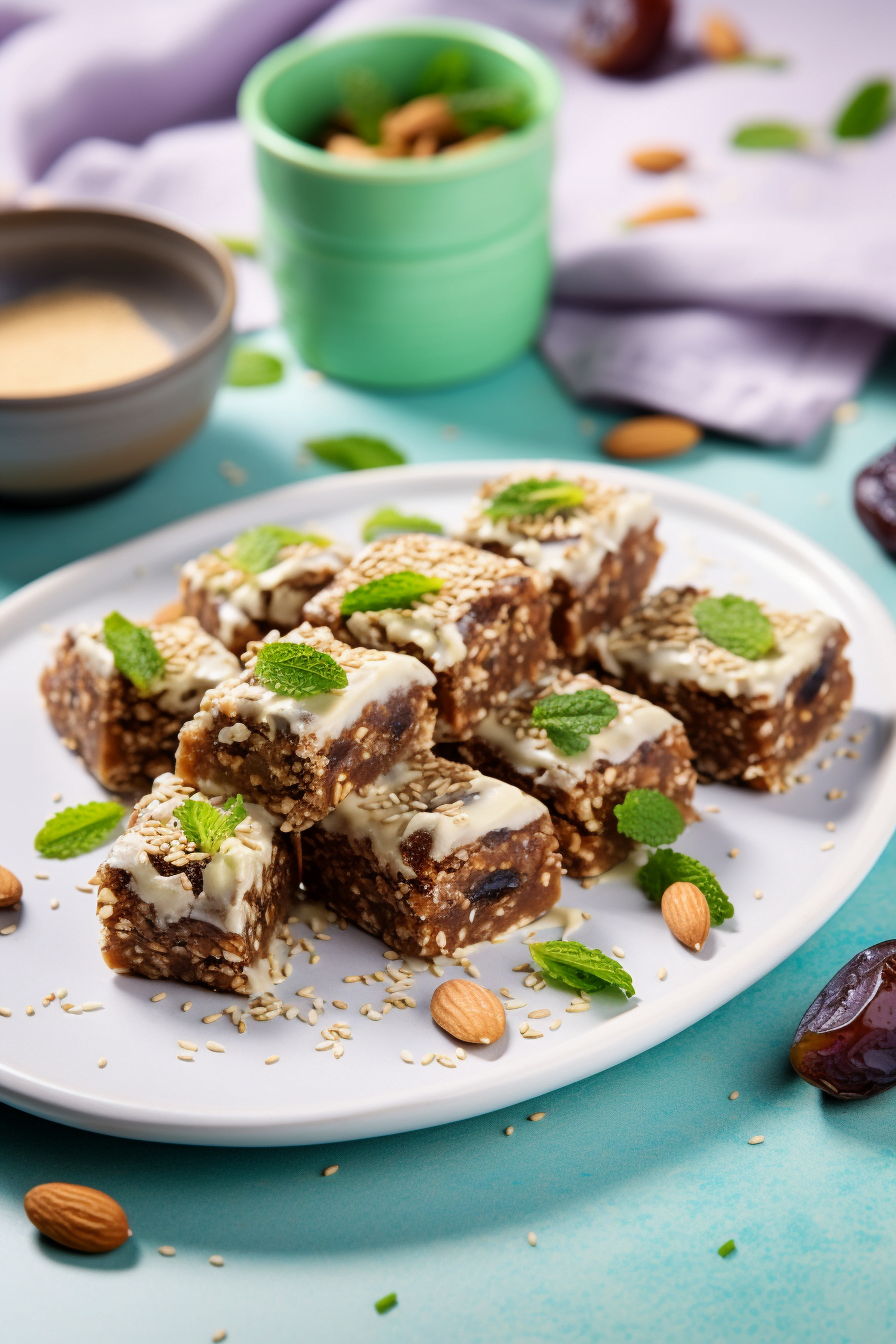 Lebanese Sesame and Date Bars (Barazek)
