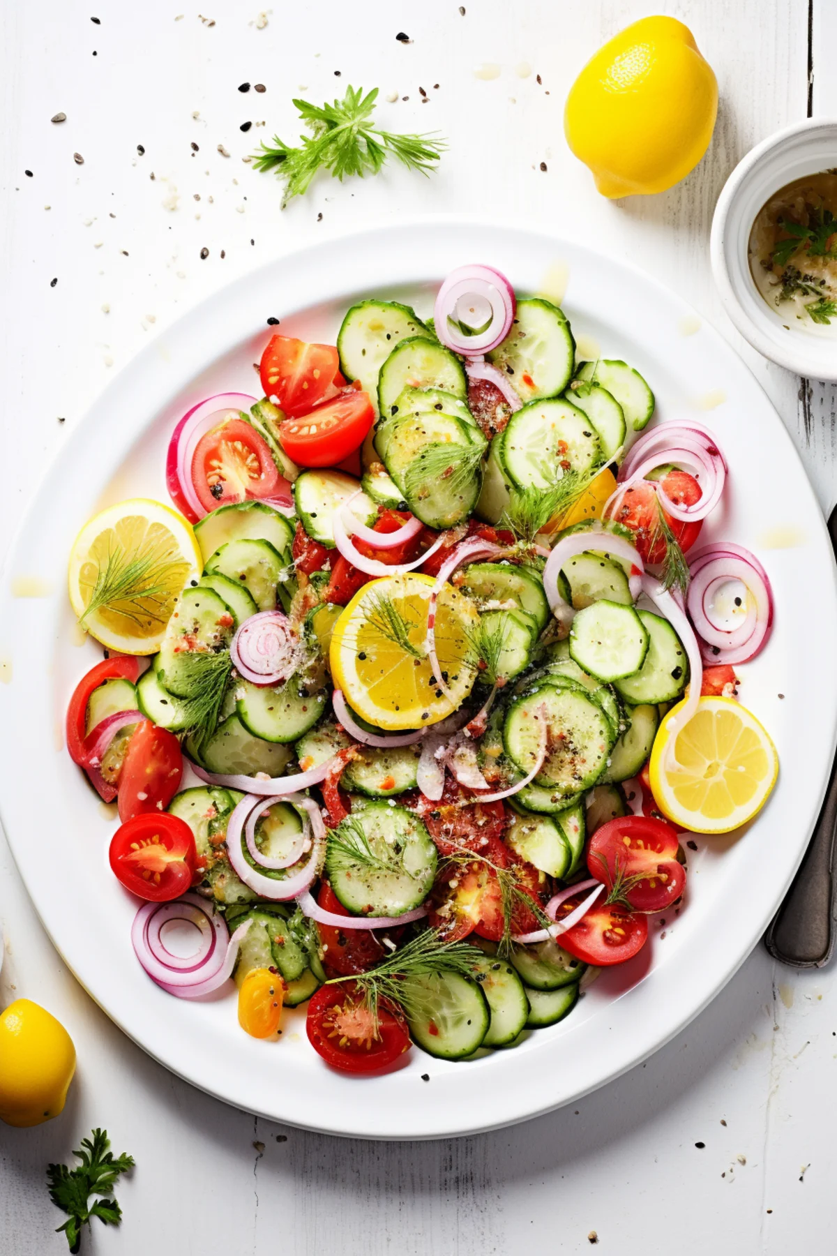 Libyan Spicy Tomato and Cucumber Salad_001