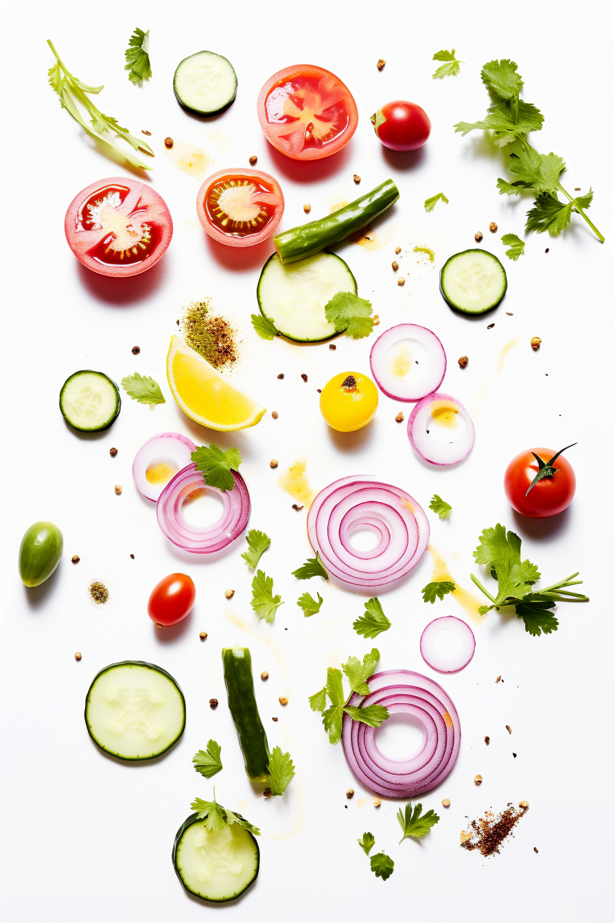 Libyan Spicy Tomato and Cucumber Salad