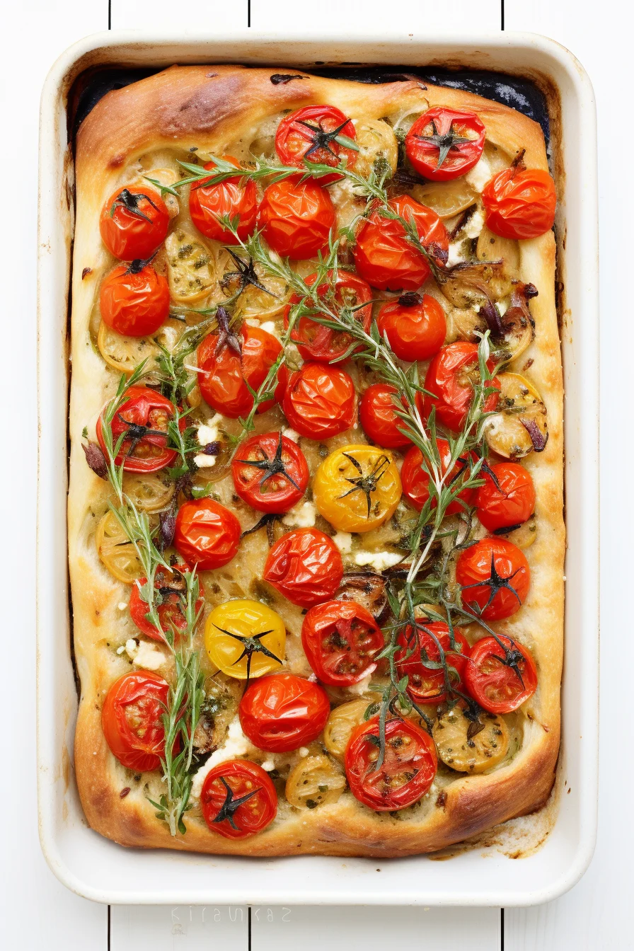 Preparing Ligurian Cherry Tomato and Olive Focaccia