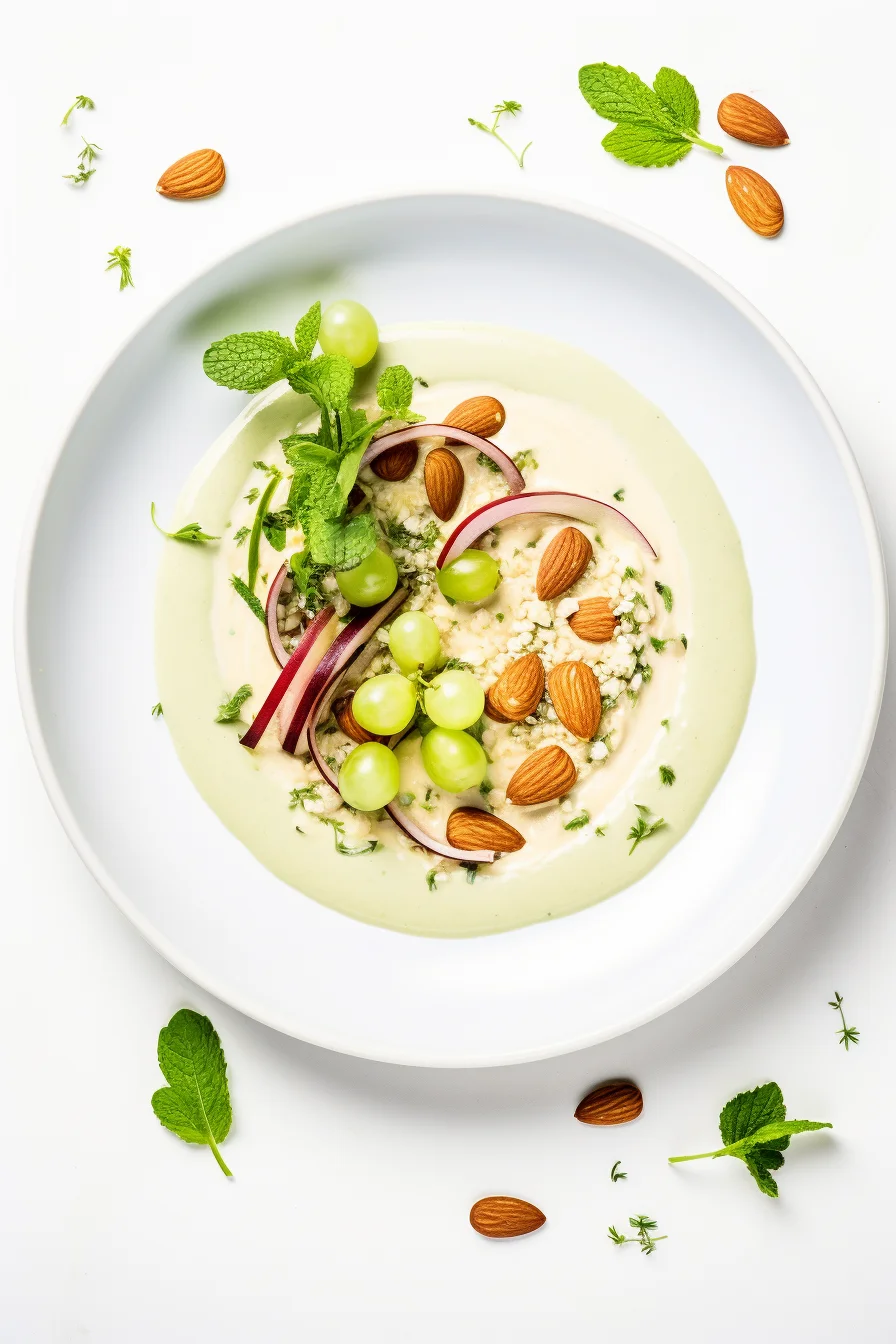Mallorcan Almond Gazpacho with Grapes