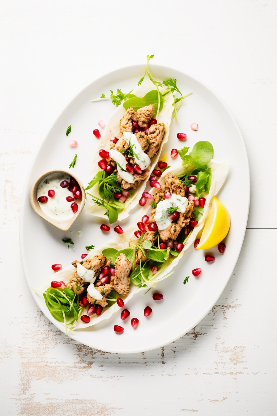 Preparing Mediterranean Chicken Lettuce Wraps