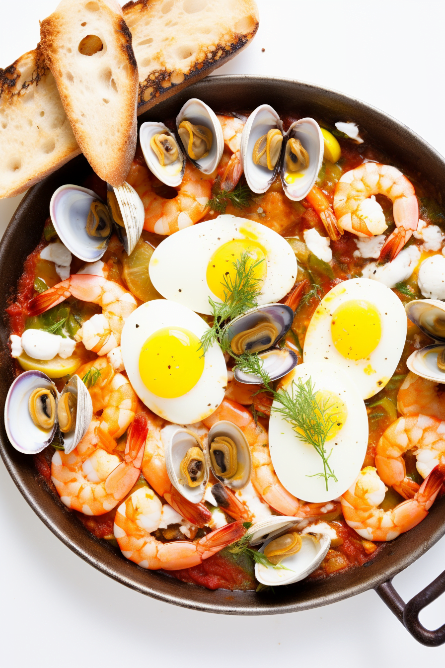 Ingredients for Mediterranean Seafood Shakshuka