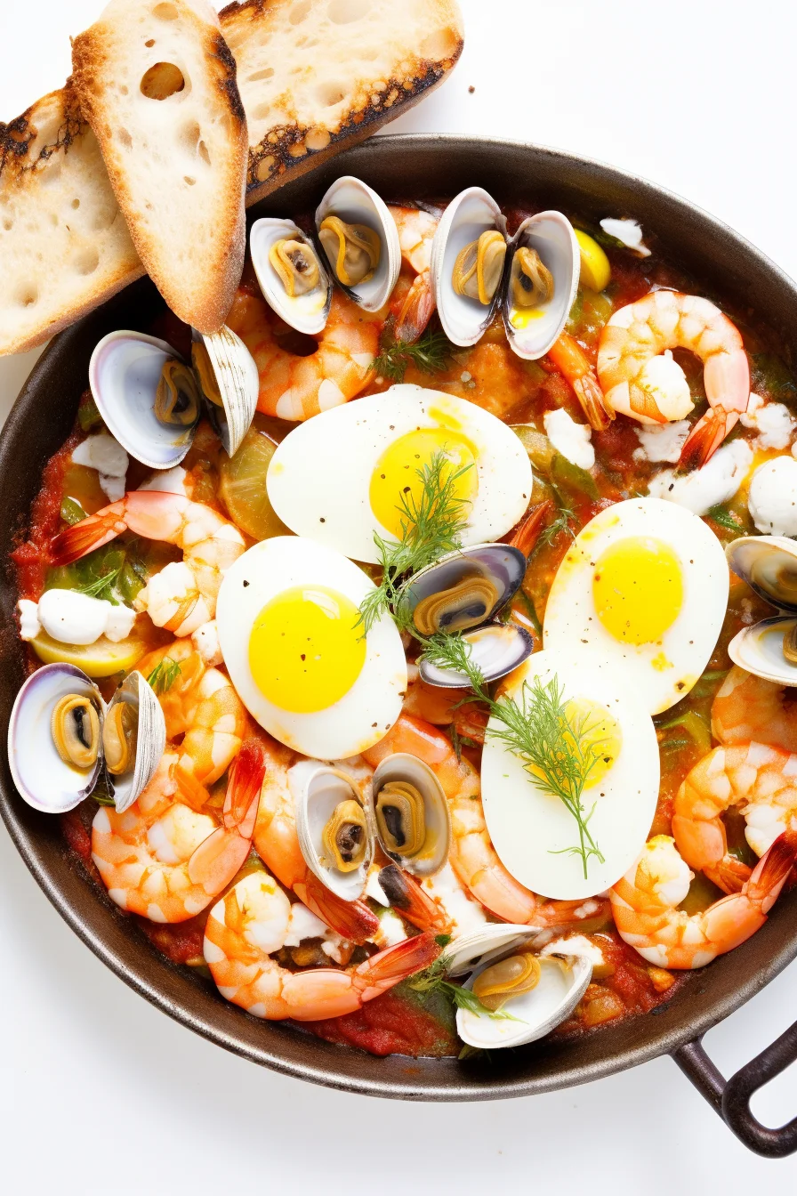 Ingredients for Mediterranean Seafood Shakshuka