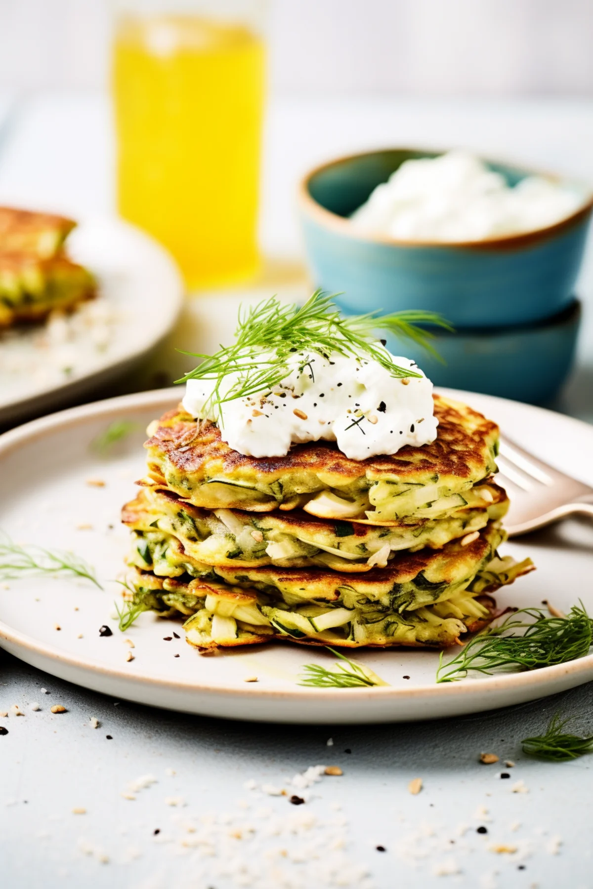 Mediterranean Zucchini and Herb Pancakes (Kabak Mücveri)_001