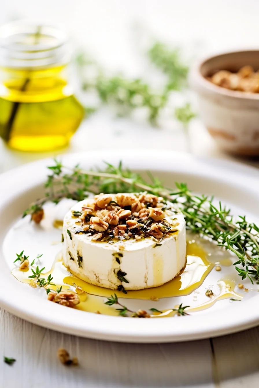 Menorcan Baked Goat Cheese with Honey and Walnuts