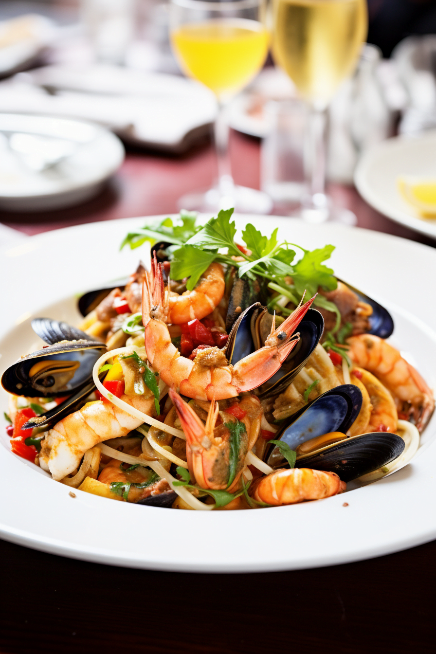 Menorcan Seafood Fideuà with Aioli