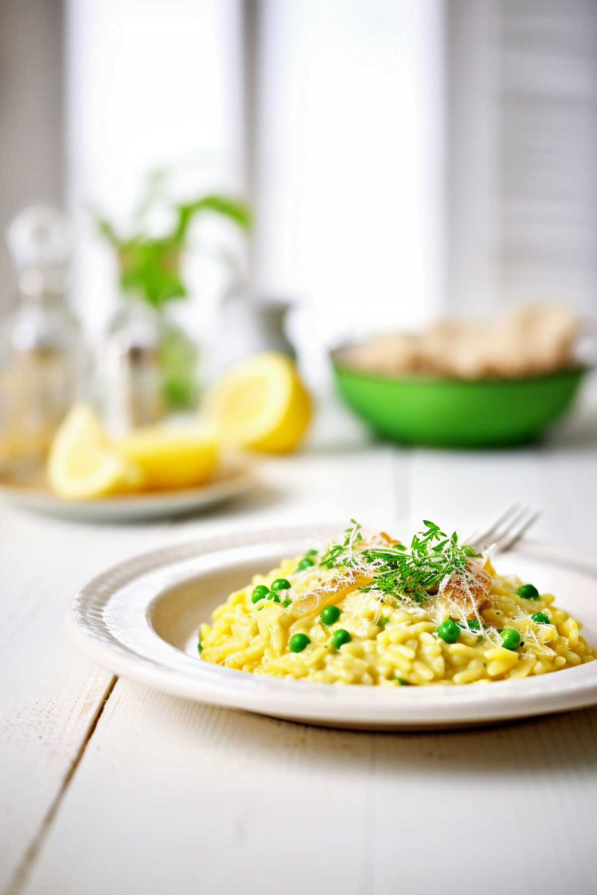 Milanese Saffron Risotto with Peas (Risotto alla Milanese)_001