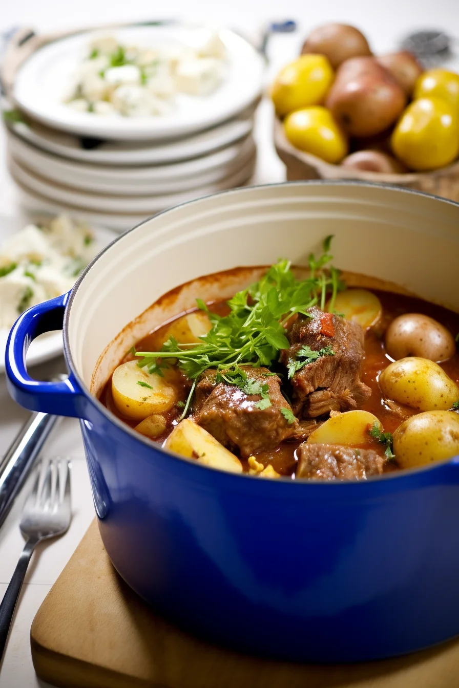 Ingredients for Montenegrin Lamb and Potato Stew