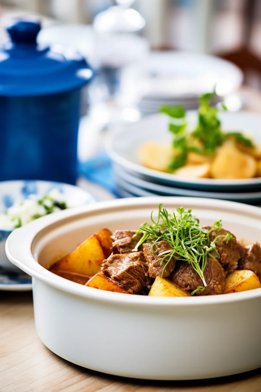 Montenegrin Lamb and Potato Stew (Kacamak)