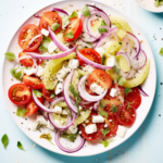 Montenegrin Tomato and Cucumber Salad with Feta_001