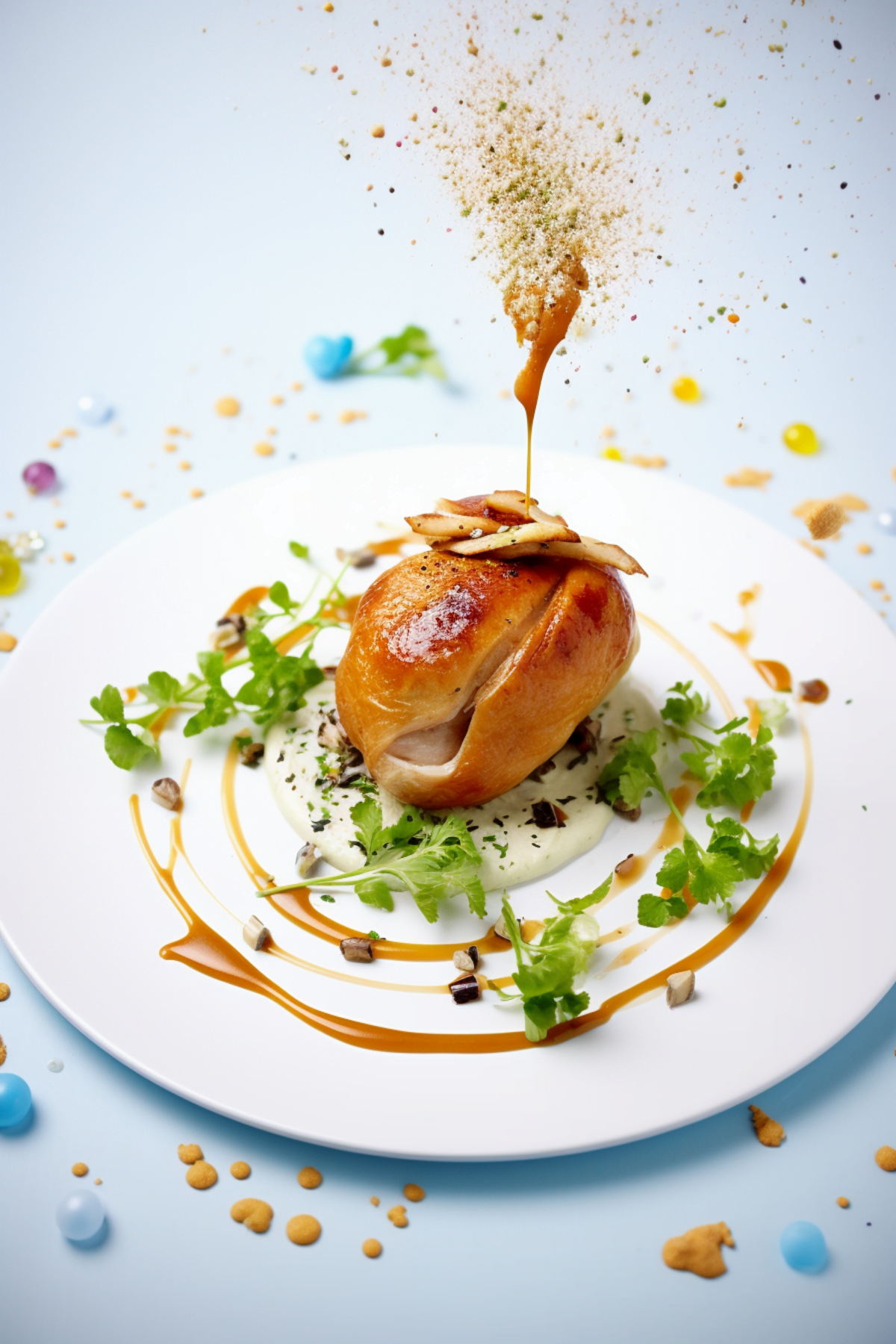 Moroccan Chicken Bastilla with Cinnamon and Icing Sugar_001