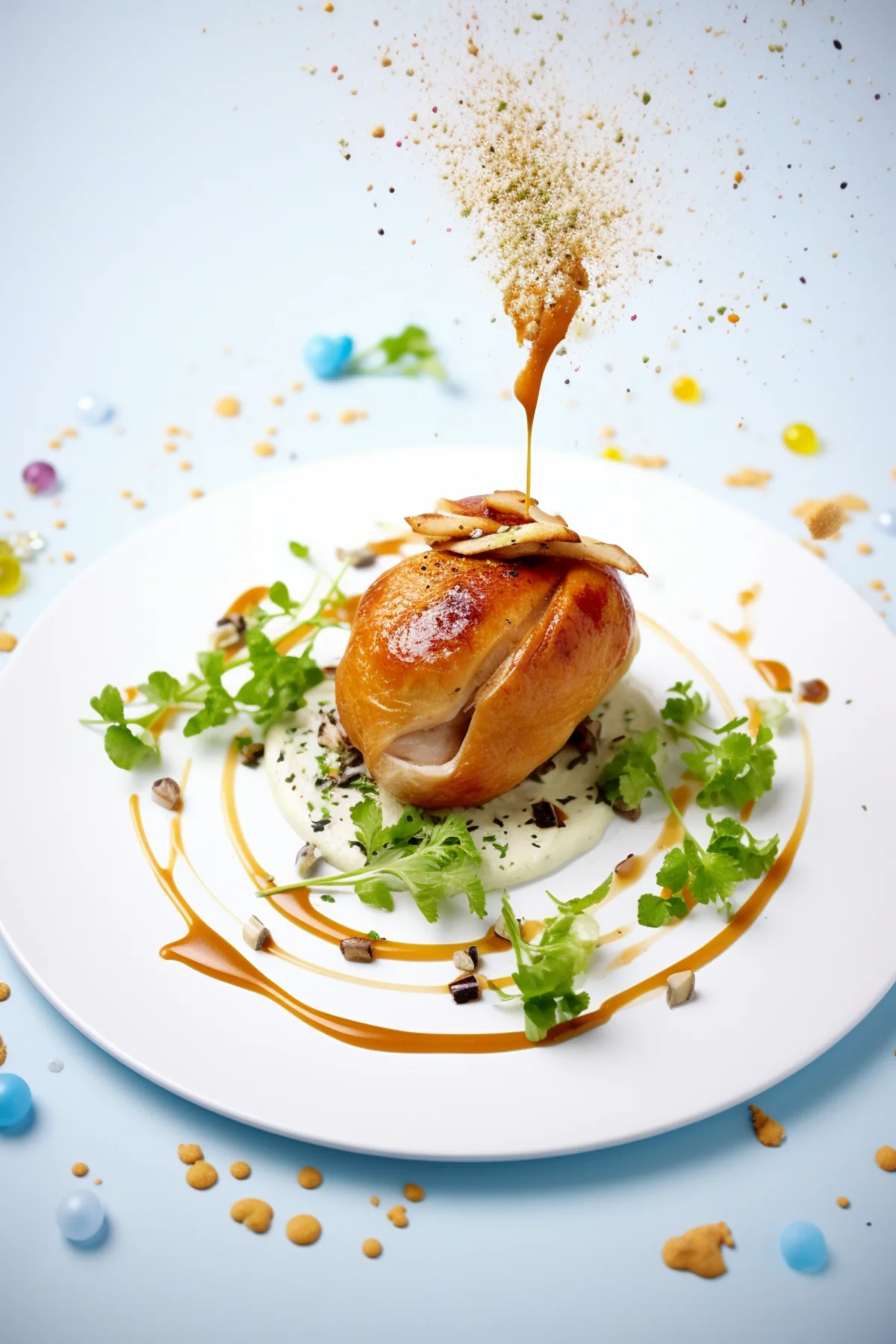 Moroccan Chicken Bastilla with Cinnamon and Icing Sugar_001