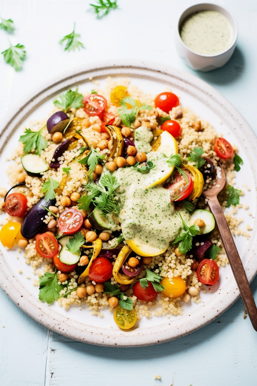 Ingredients for Moroccan Couscous with Roasted Vegetables