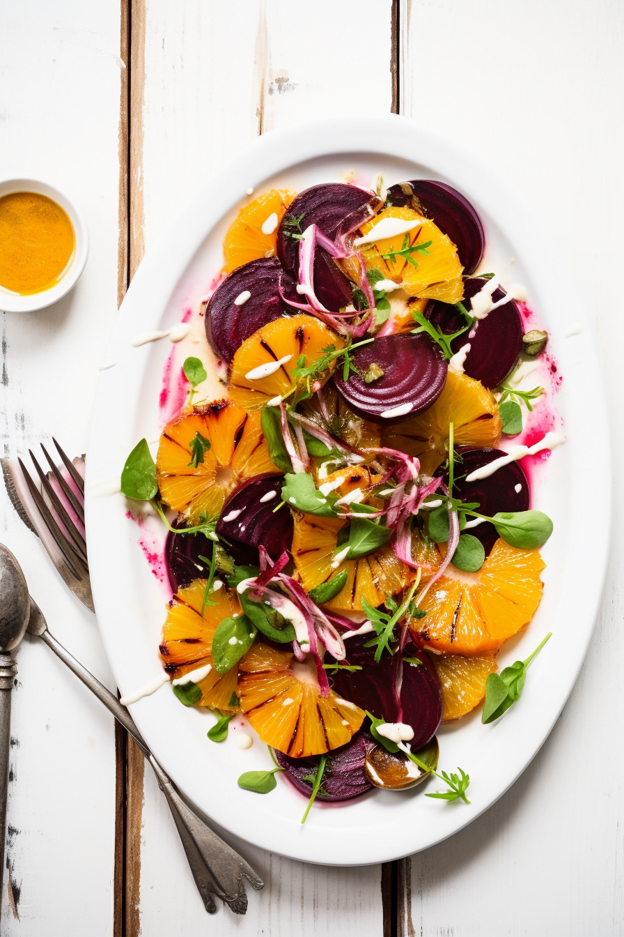 Preparing Moroccan Orange and Beet Salad