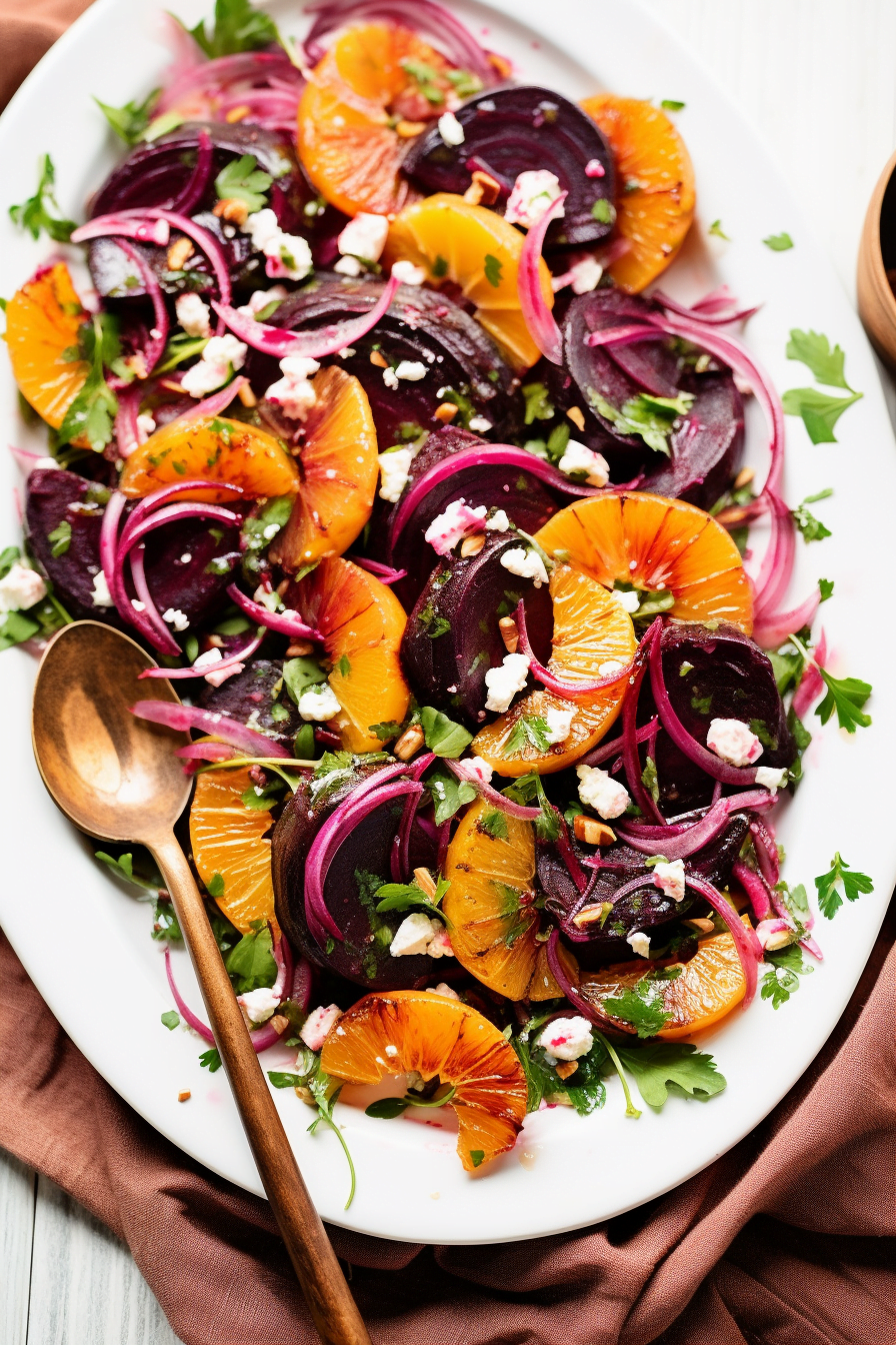 Moroccan Orange and Beet Salad with Cinnamon