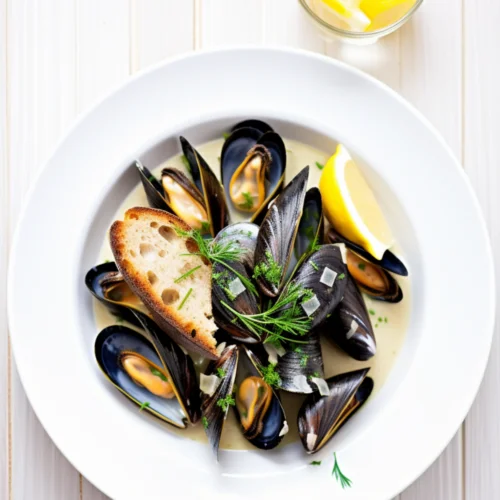 Mussels in White Wine and Garlic Sauce (Moules Marinières)_001