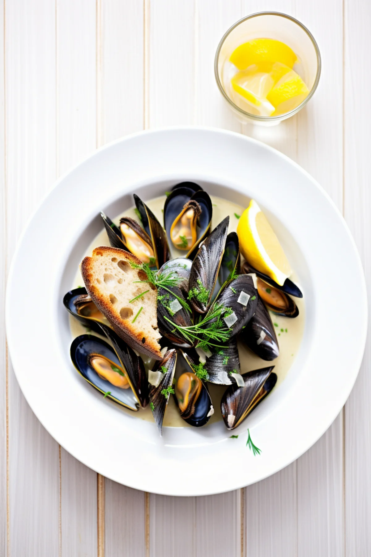 Mussels in White Wine and Garlic Sauce (Moules Marinières)_001