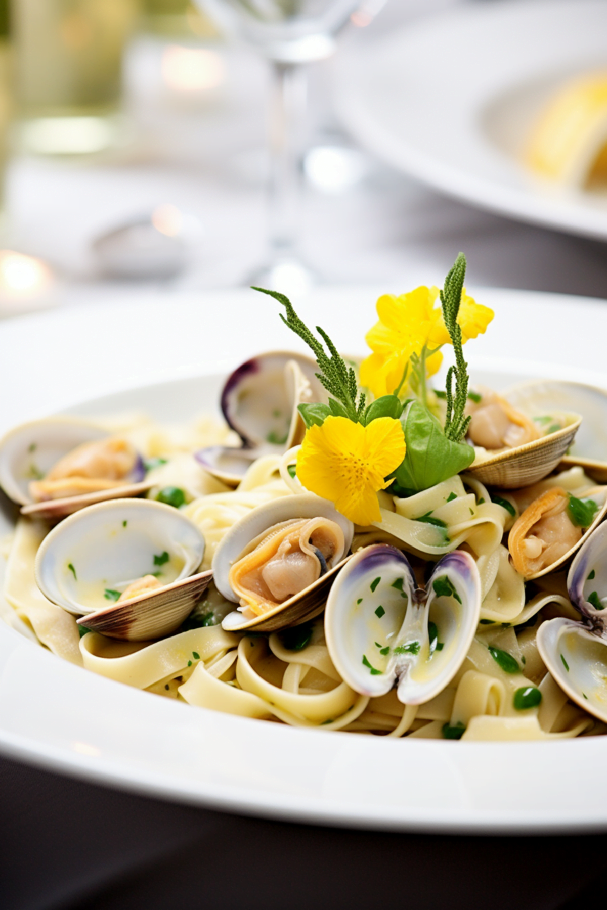 Pasta with Clams and Zucchini in White Wine Sauce_001