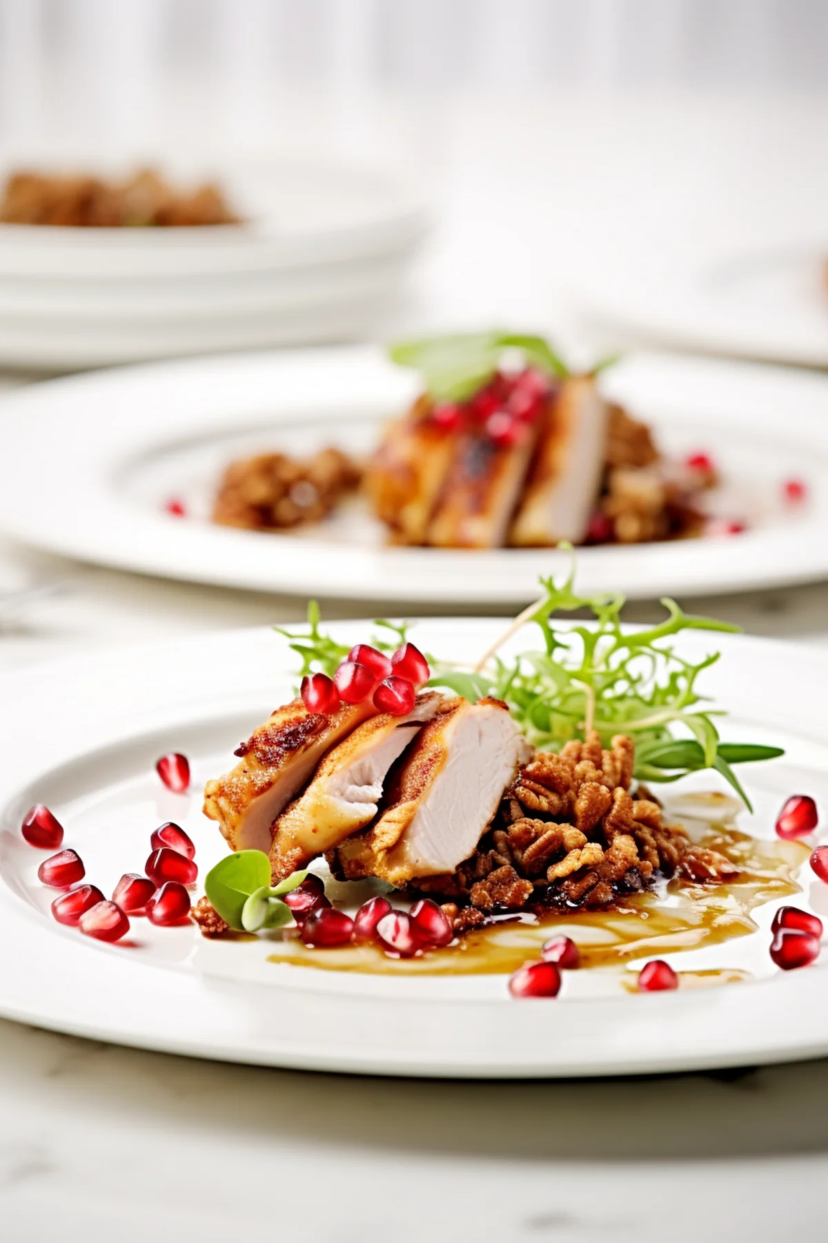 Pomegranate Glazed Chicken with a Walnut Crunch_001