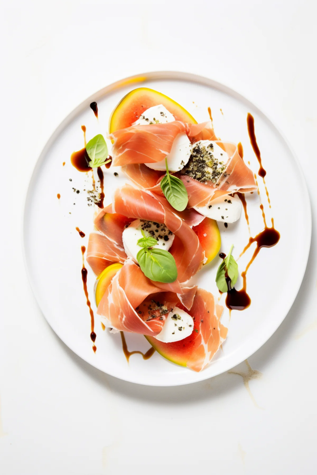 Prosciutto and Melon with Balsamic Reduction_001