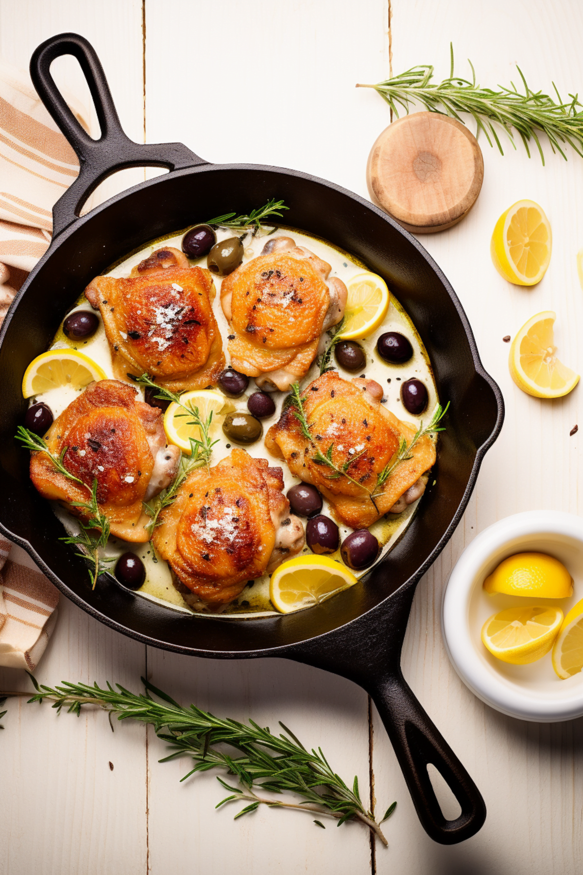 Provencal Chicken with Lemon and Olives_001
