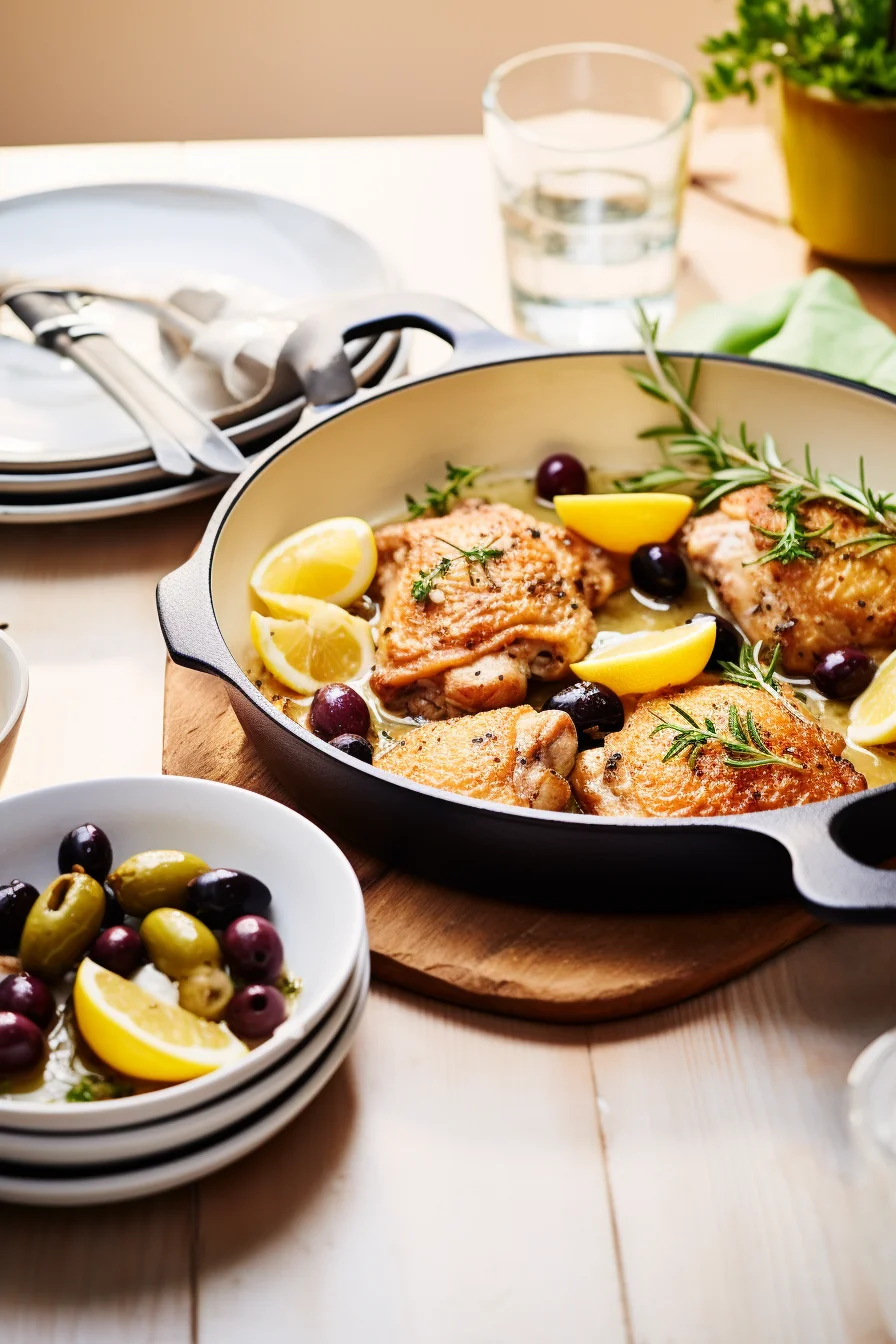Provencal Chicken with Lemon and Olives
